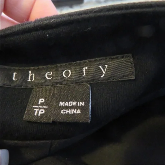 THEORY blazer with leather sleeves - Picture 5 of 6